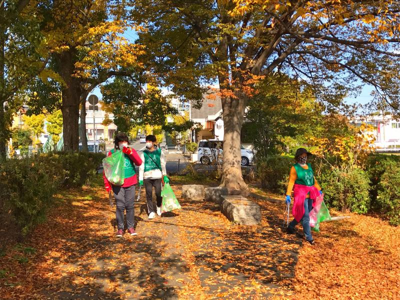 秋晴れごみ拾い♪画像