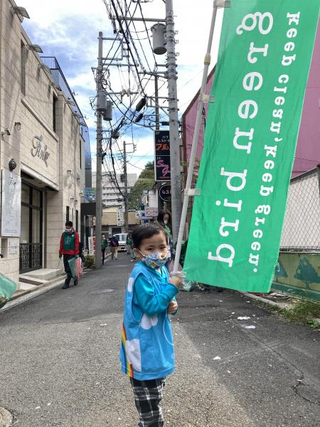 ゴミ拾い再開画像