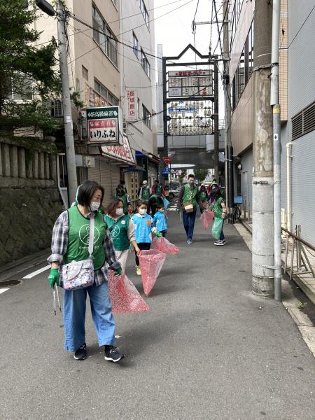 ゴミ拾い再開画像