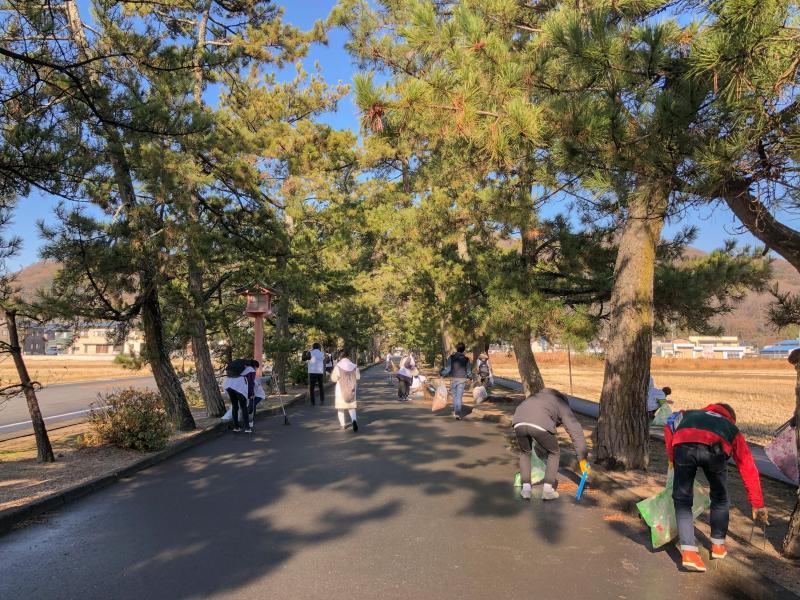 第419回　吉備津神社のお掃除画像