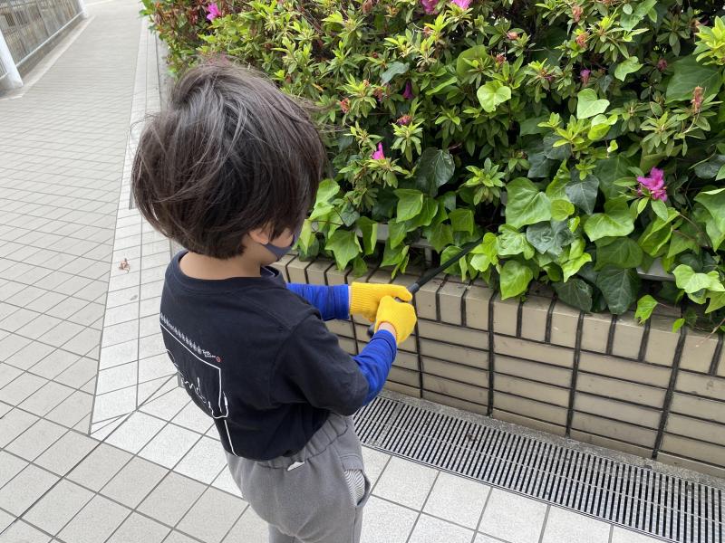 ギリギリセーフ！雨直前のお掃除画像