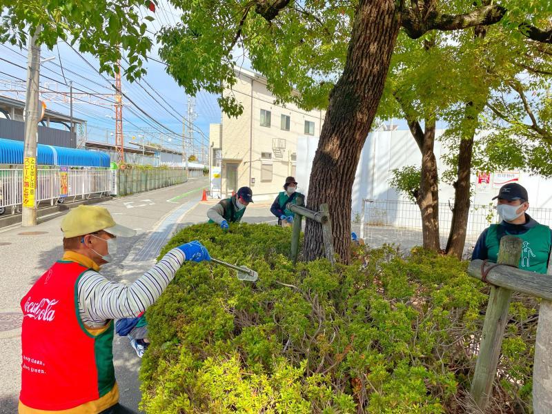 大阪狭山市駅前をクリーンアップ！画像