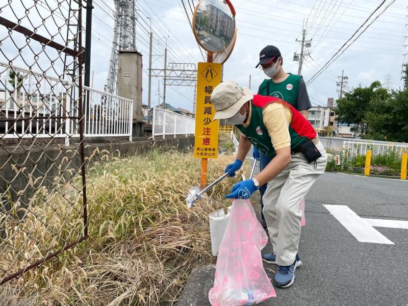 大阪狭山市駅前をお掃除画像
