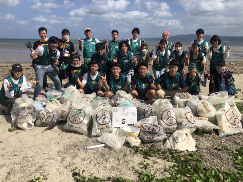 【沖縄】真喜屋ビーチ掃除画像