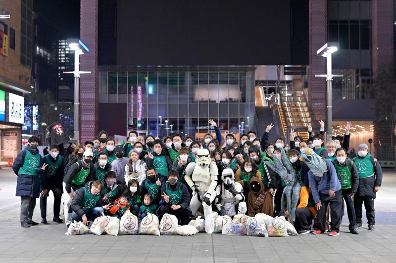 2月6日歌舞伎町お掃除画像