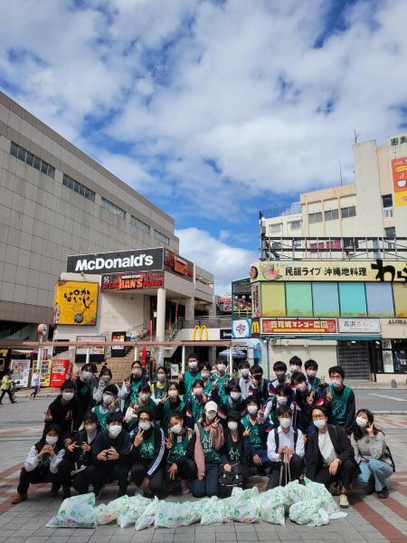 【沖縄那覇】満員御礼！歩行者天国おそうじ画像