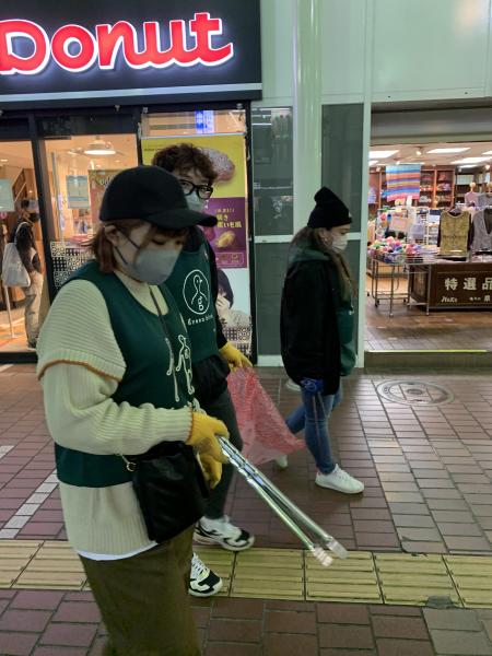 仙台秋の夜掃除画像