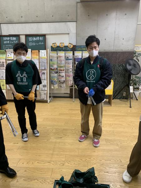 仙台秋の夜掃除画像