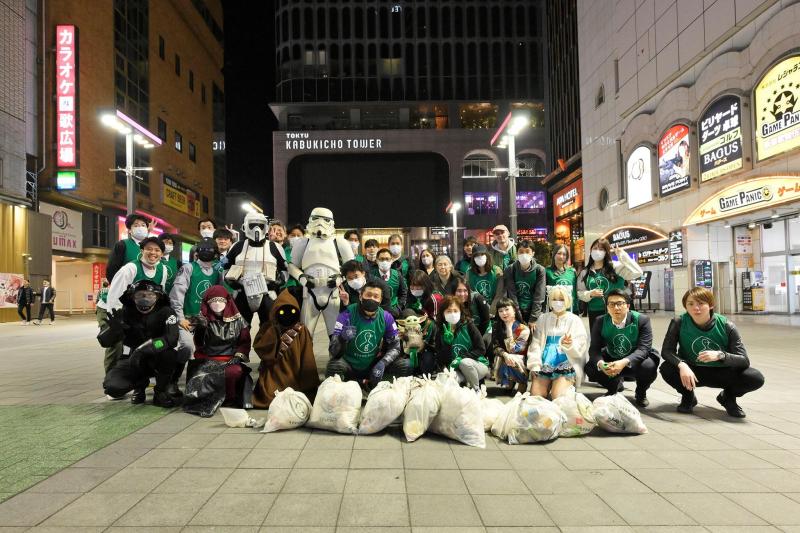 4月4日歌舞伎町お掃除画像