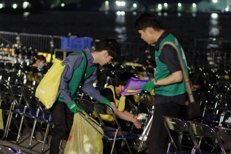 名港水上芸術花火大会2023おそうじ！画像