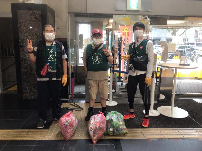 吸い殻隊実験画像