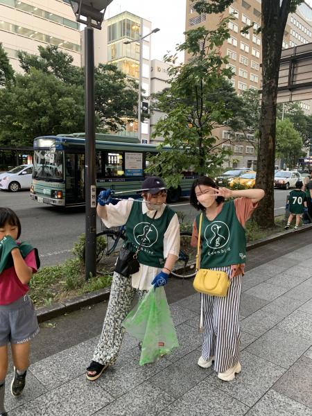 真夏の仙台夜掃除画像