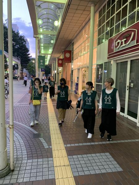 真夏の仙台夜掃除画像