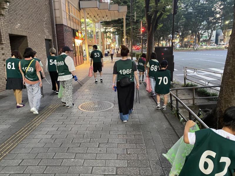 真夏の仙台夜掃除画像