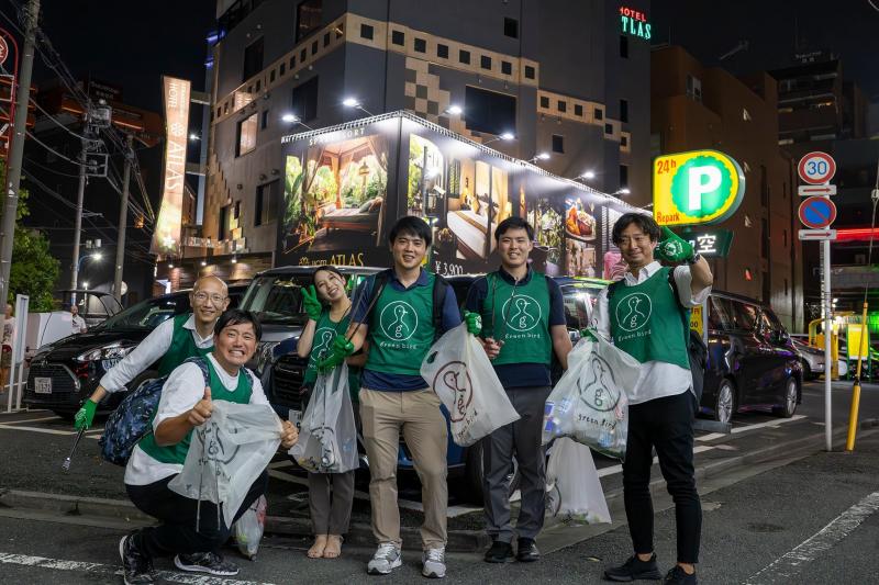 8月1日歌舞伎町お掃除画像