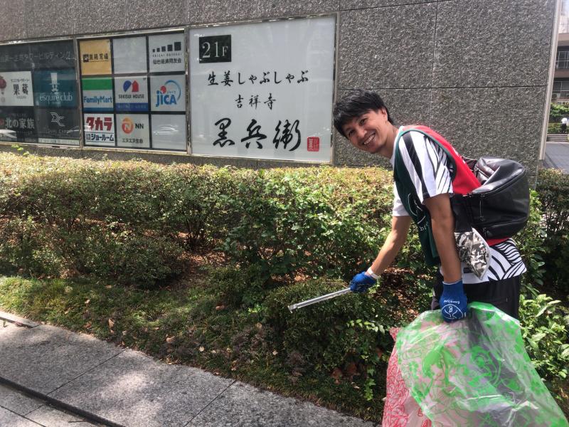 夕立の後のおそうじ画像