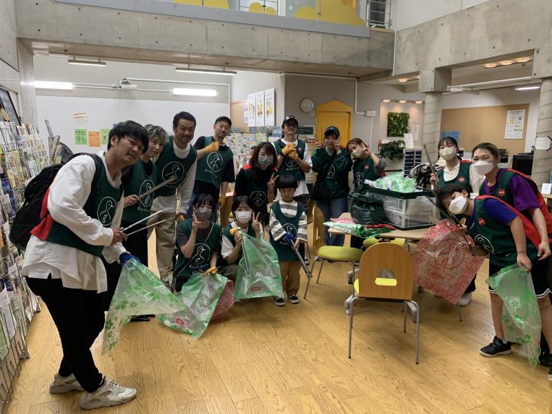 秋の仙台夜掃除画像