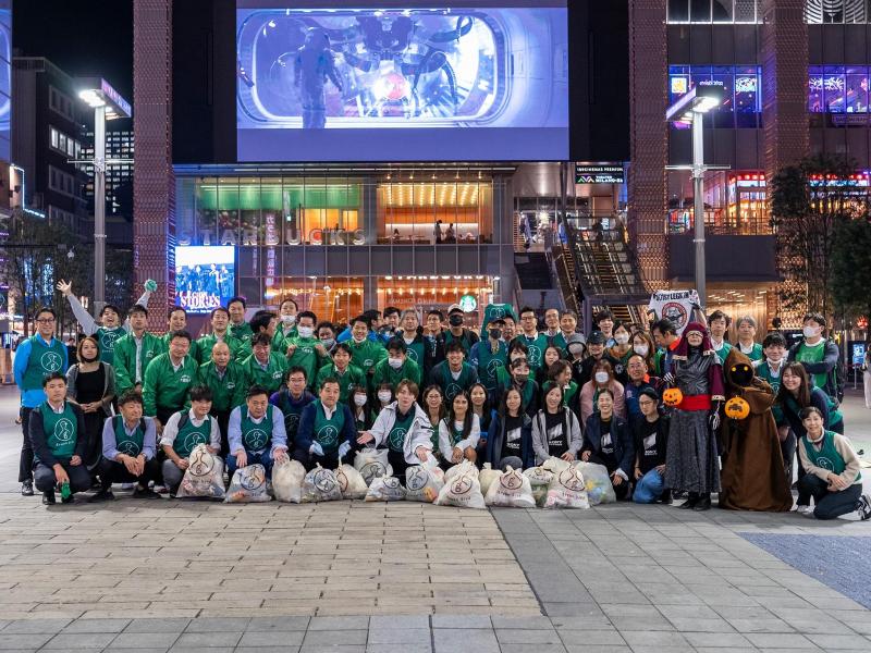 10月17日歌舞伎町お掃除画像