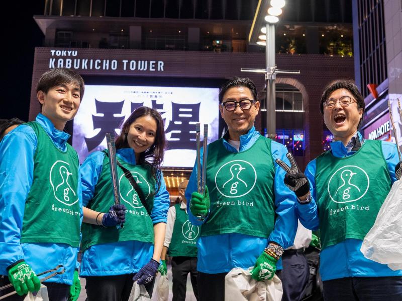 10月17日歌舞伎町お掃除画像