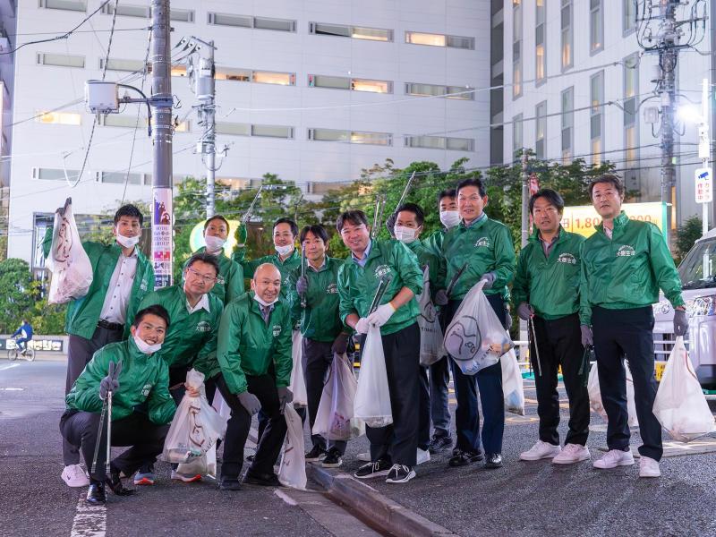 10月17日歌舞伎町お掃除画像