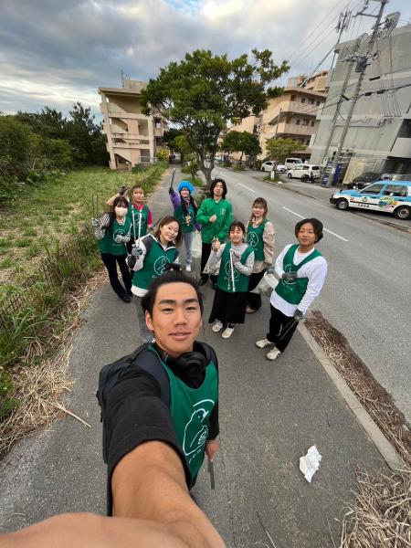 【沖縄名護】63回　名桜大学周辺掃除画像