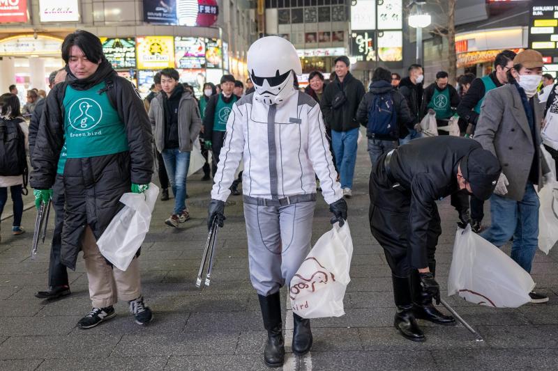1月16日歌舞伎町お掃除画像