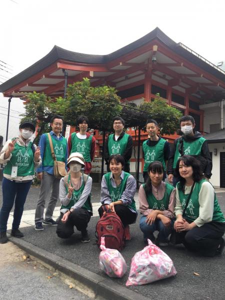 11月の神楽坂お掃除画像