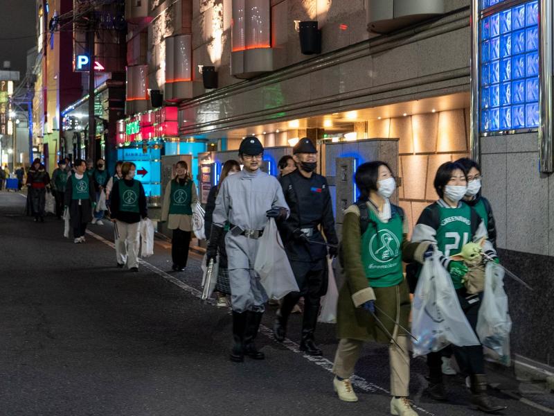 2月20日歌舞伎町お掃除画像