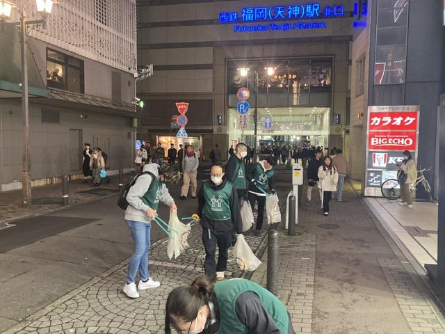 参加者少ない〜夜そうじ画像