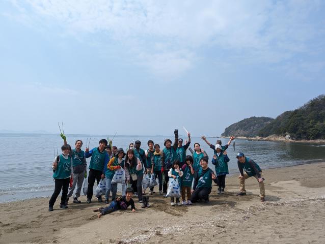 海のモーニングおそうじ