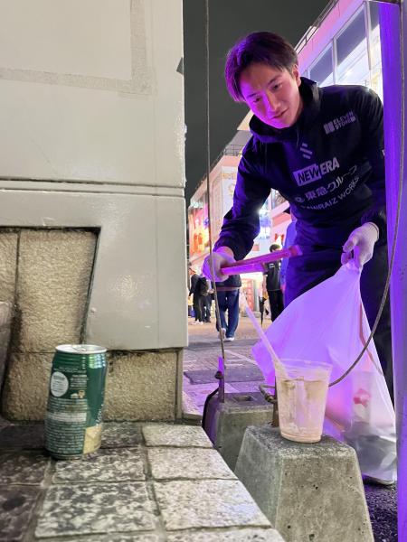 桜を横目に月曜おそうじ！画像