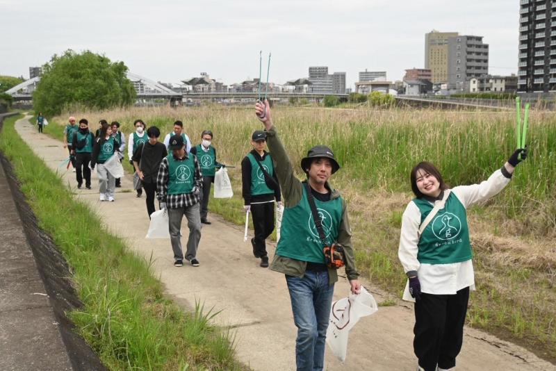 初の熊本駅前そうじ！画像