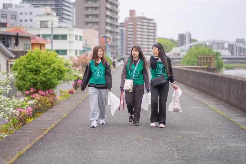 初の熊本駅前そうじ！画像
