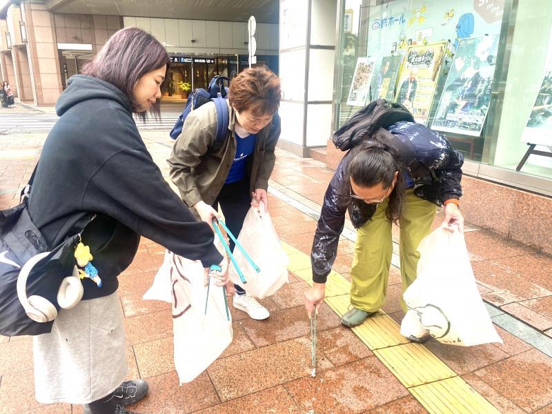 アースデイ　コラボ朝そうじ画像