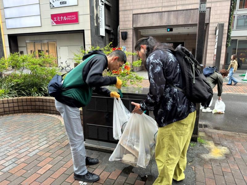 アースデイ　コラボ朝そうじ画像