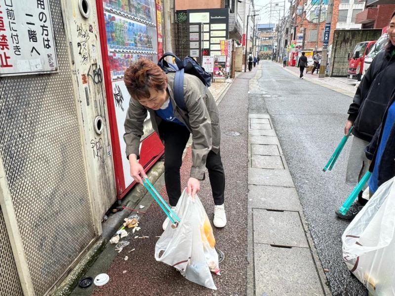 アースデイ　コラボ朝そうじ画像