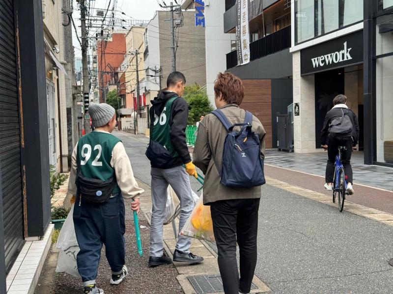 アースデイ　コラボ朝そうじ画像