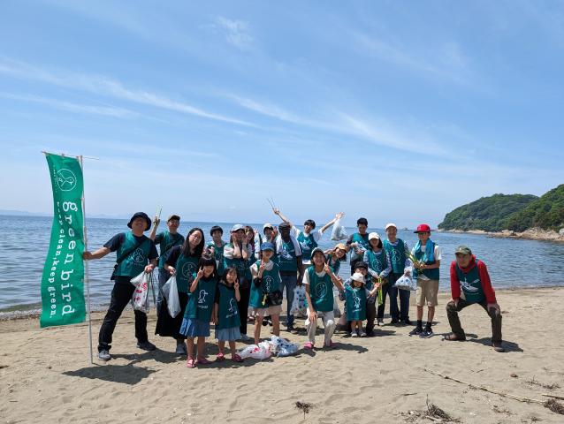 海のモーニングおそうじ