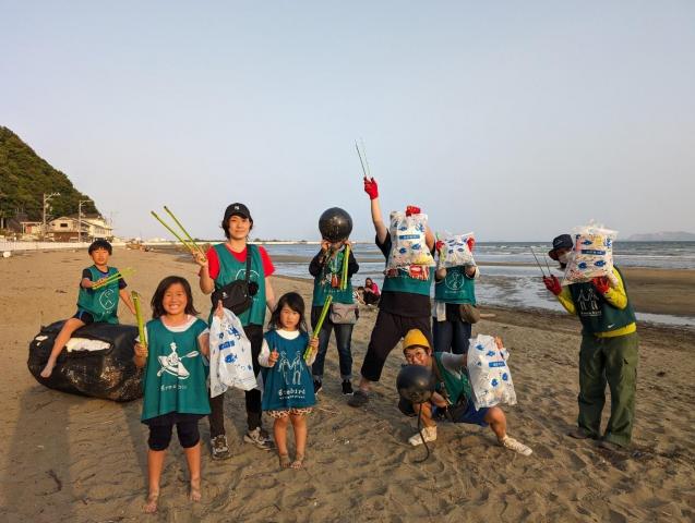 海のイブニングおそうじ