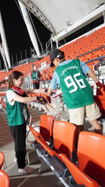 ロアッソ熊本会場そうじ開催！画像