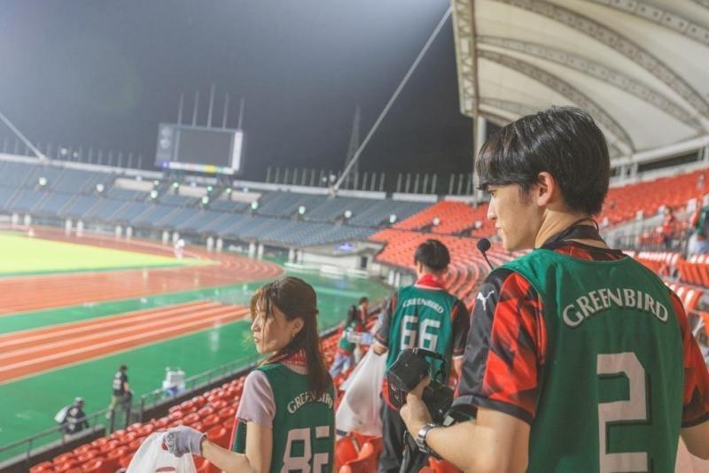 ロアッソ熊本会場そうじ開催！画像