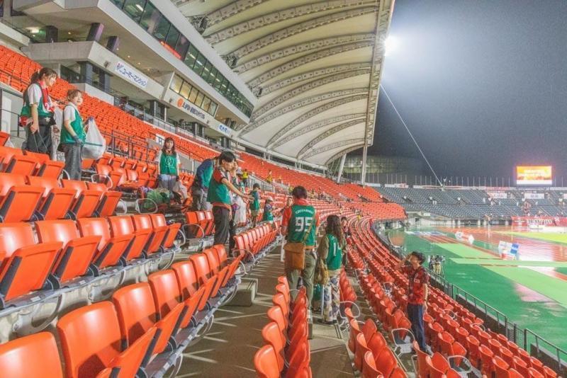 ロアッソ熊本会場そうじ開催！画像