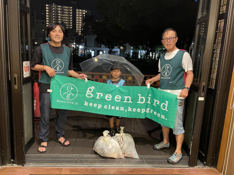 急な大雨の後に画像