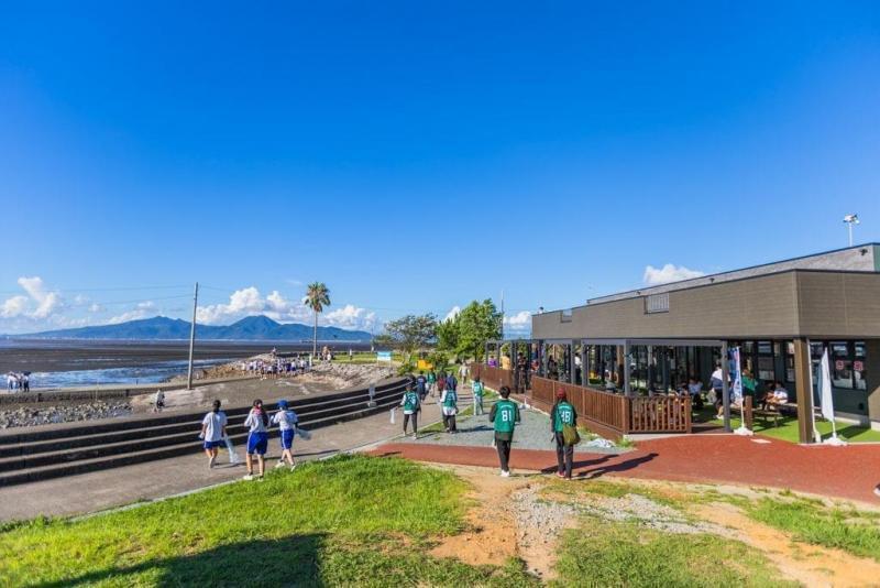 ジンベエ像Beach Cleanコラボ掃除開催！画像