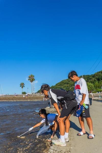 ジンベエ像Beach Cleanコラボ掃除開催！画像