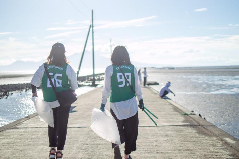ジンベエ像Beach Cleanコラボ掃除開催！画像