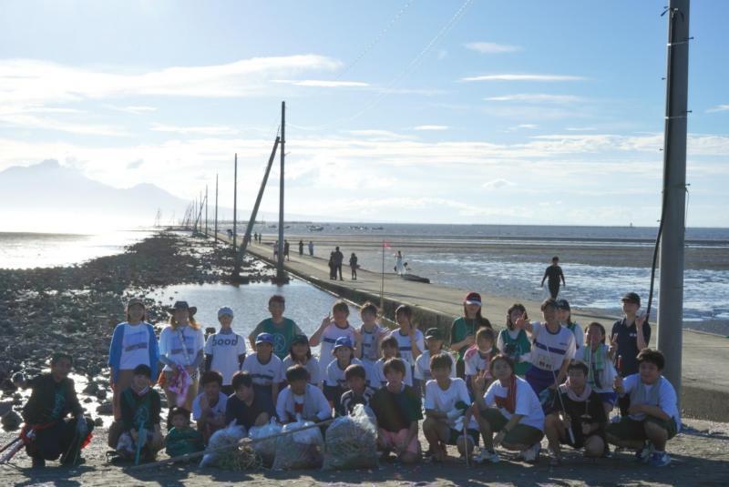 ジンベエ像Beach Cleanコラボ掃除開催！画像