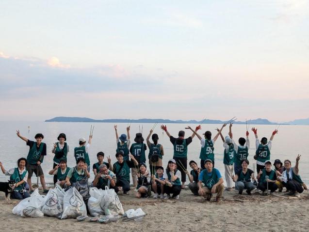 海のイブニングおそうじ