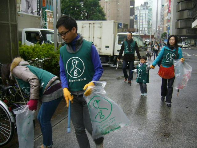 Gap Japan&times;green bird スペシャル朝そうじ画像