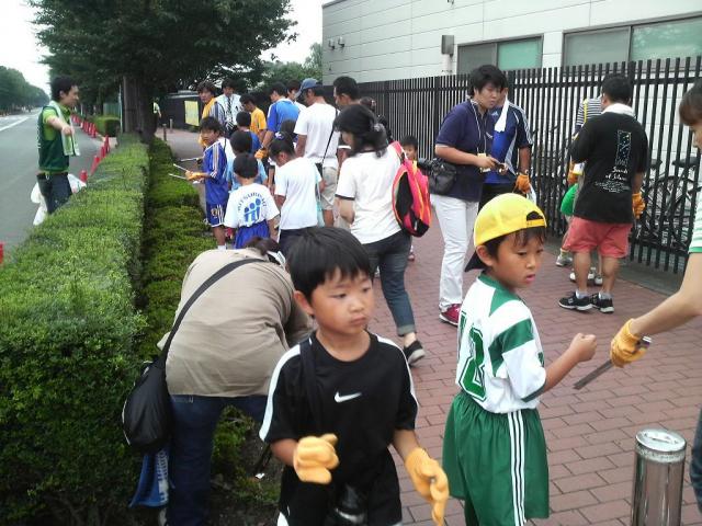 東京ヴェルディ&times;greenbirdコラボそうじ画像